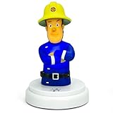 Alecto Feuerwehrmann Sam - Nachtlicht für Kinder - Schlummerlicht - Batteriebetrieben - LED Nachtlicht - Touch-Bedienung, 1 Stück (1er Pack)
