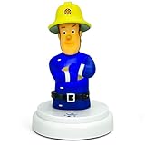 Alecto Feuerwehrmann Sam - Nachtlicht für Kinder - Schlummerlicht - Batteriebetrieben - LED Nachtlicht - Touch-Bedienung, 1 Stück (1er Pack)