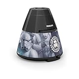 Philips 717699916 Disney Projektor Tischleuchte Star Wars, 5 lm, Plastik, 0,6 W Integriert, schwarz, 12 x 12 x 24,9 cm