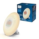 Philips Wake-up Light für Kids HF3503/01 (LED, Aufwachen mit Licht, Leuchttasten, Sticker) weiß