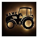 Traktor Geschenke Geschenkidee I Nachtlicht personalisiert mit Namen für Kinder Männer Opa zum Geburtstag Weihnachten