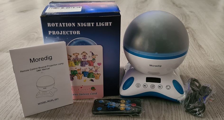 Sternenhimmel Projektor, 360 Rotation Kinder Lampe Musik Led Nachtlicht +  Fernbedienung + Timer + 6 Farben, Galaxy Projektor für Kinder Erwachsene