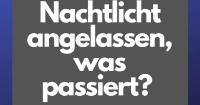 Nachtlicht anlassen?