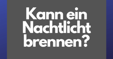 Kann ein Nachtlicht brennen?
